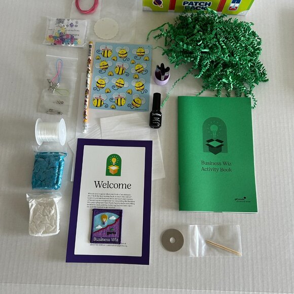 Girl Scout Patch Pack Collectors Badge in a Box Kit Business Wiz Program - Picture 15 of 16